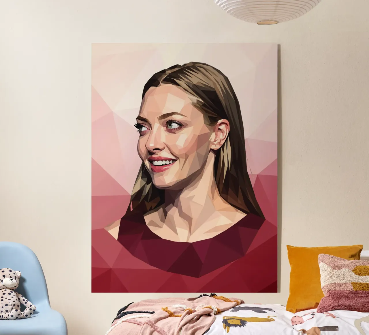 Amanda Seyfried Lowpoly plexiglass da Low Profile