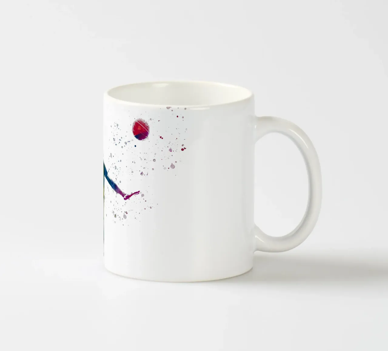 Giocatore di pallavolo in acquerello tazza in ceramica da ⚽ Sports Pulse