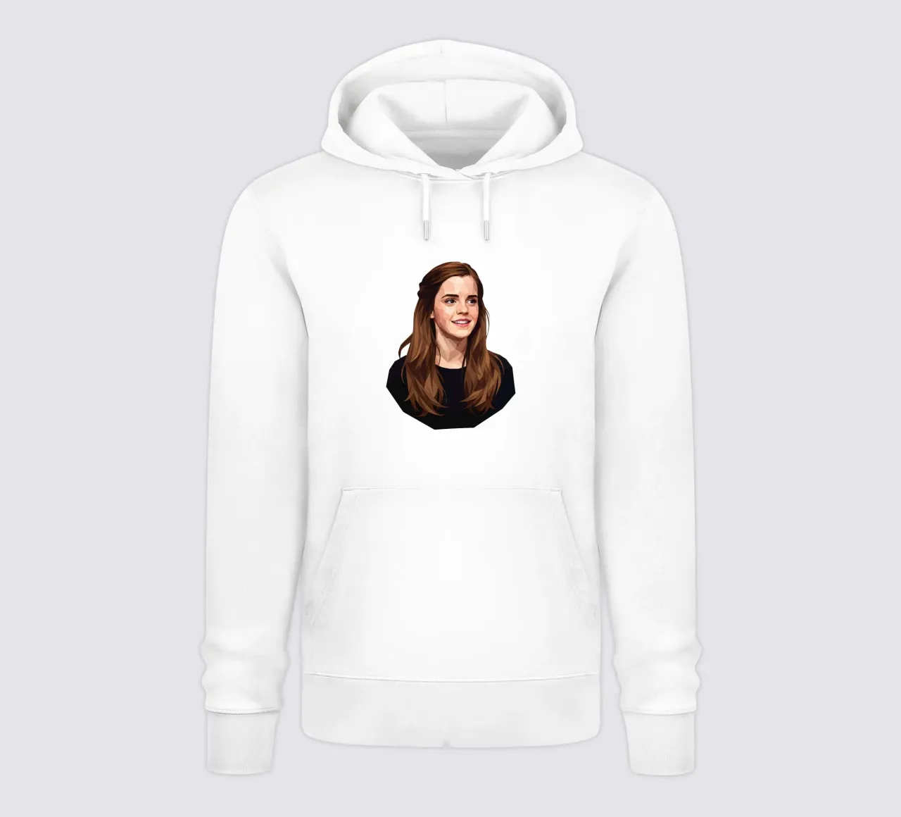 Emma Watson Low Poly felpa con cappuccio da Low Profile