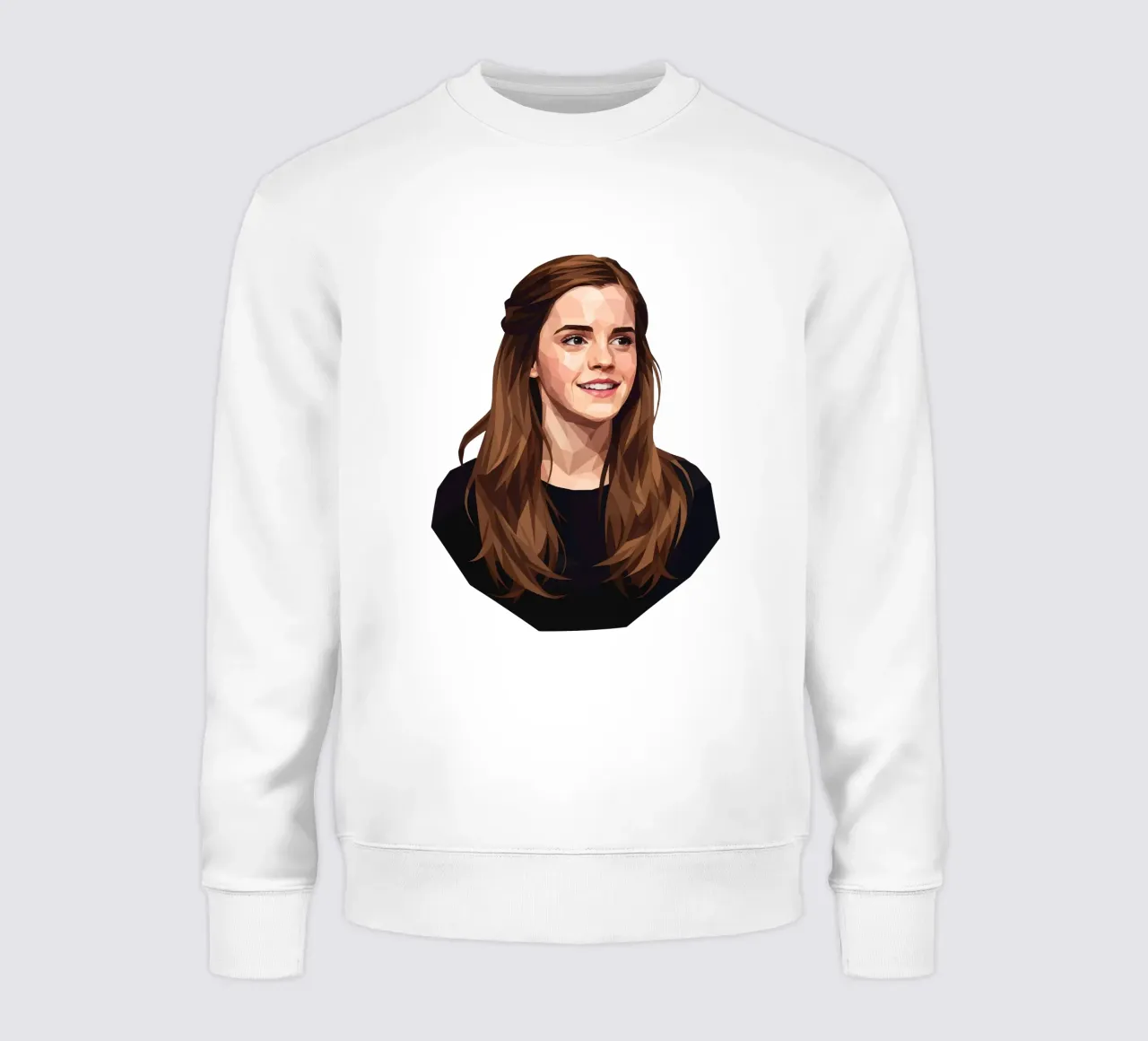 Emma Watson Low Poly felpa da Low Profile