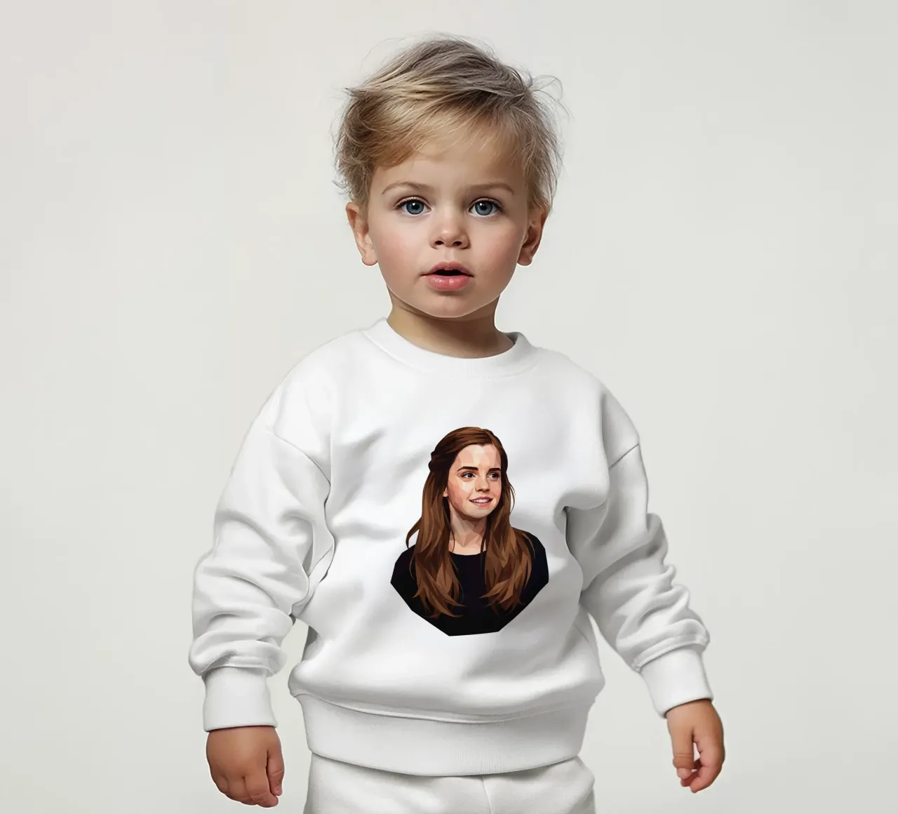 Emma Watson Low Poly felpa neonato da Low Profile