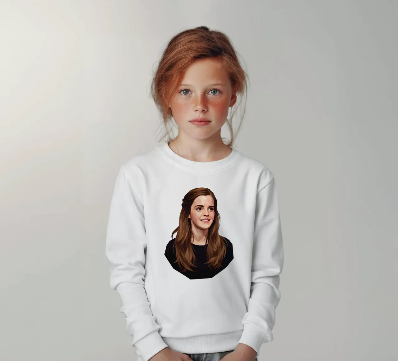 Emma Watson Low Poly felpa bambino da Low Profile