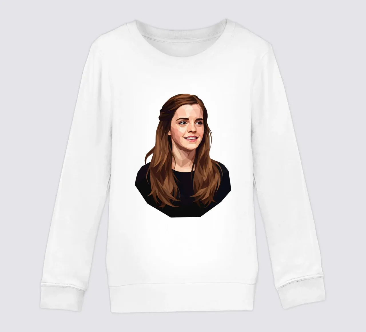 Emma Watson Low Poly felpa bambino da Low Profile