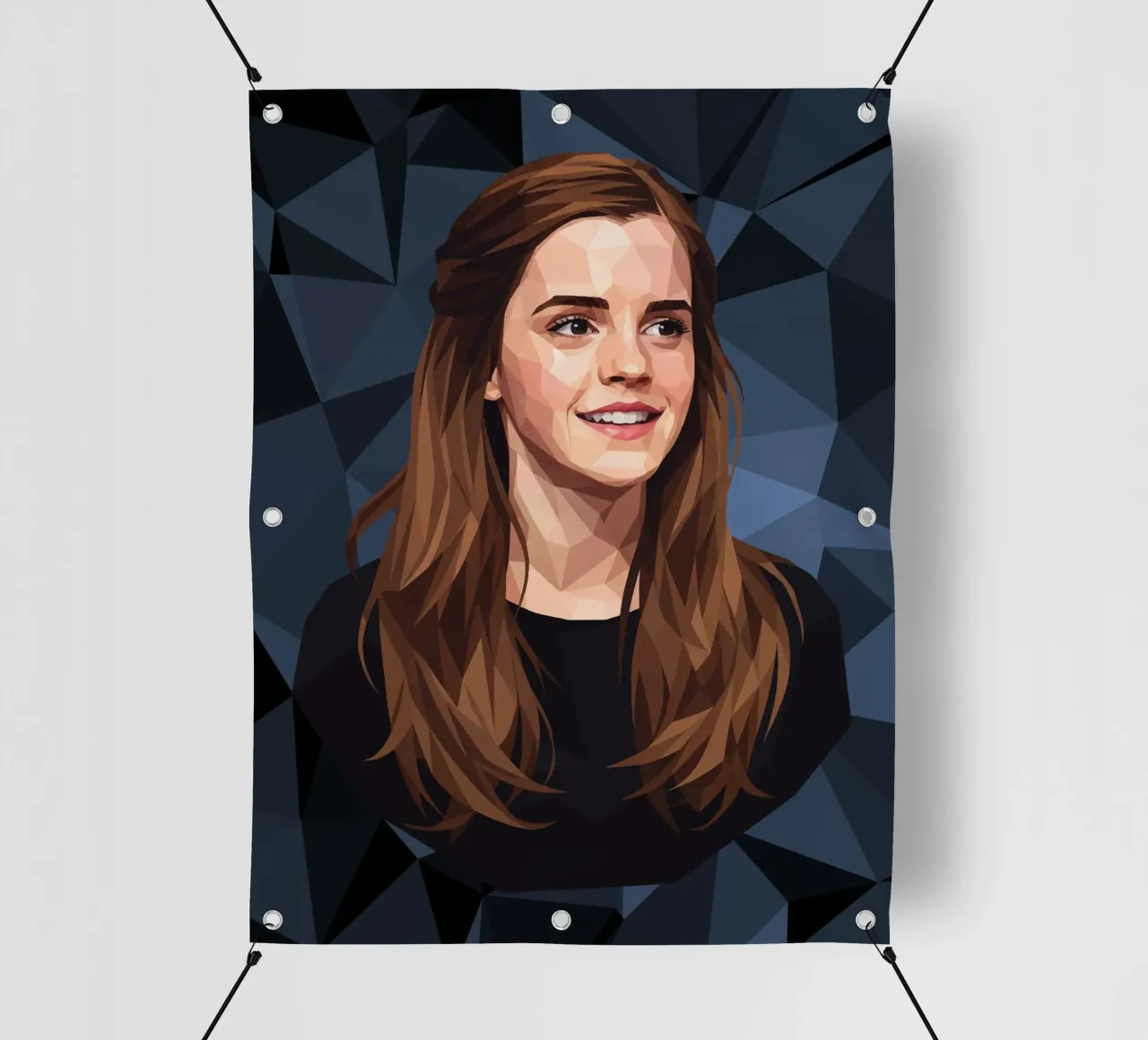 Emma Watson Low Poly telo in pvc da Low Profile