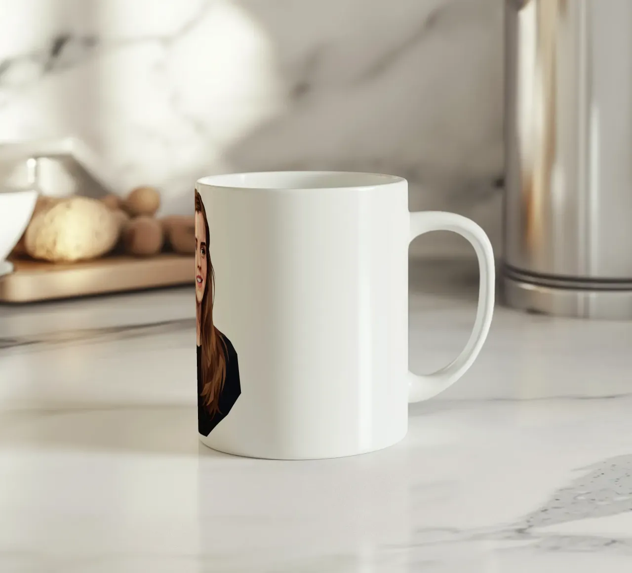 Emma Watson Low Poly tazza in ceramica da Low Profile