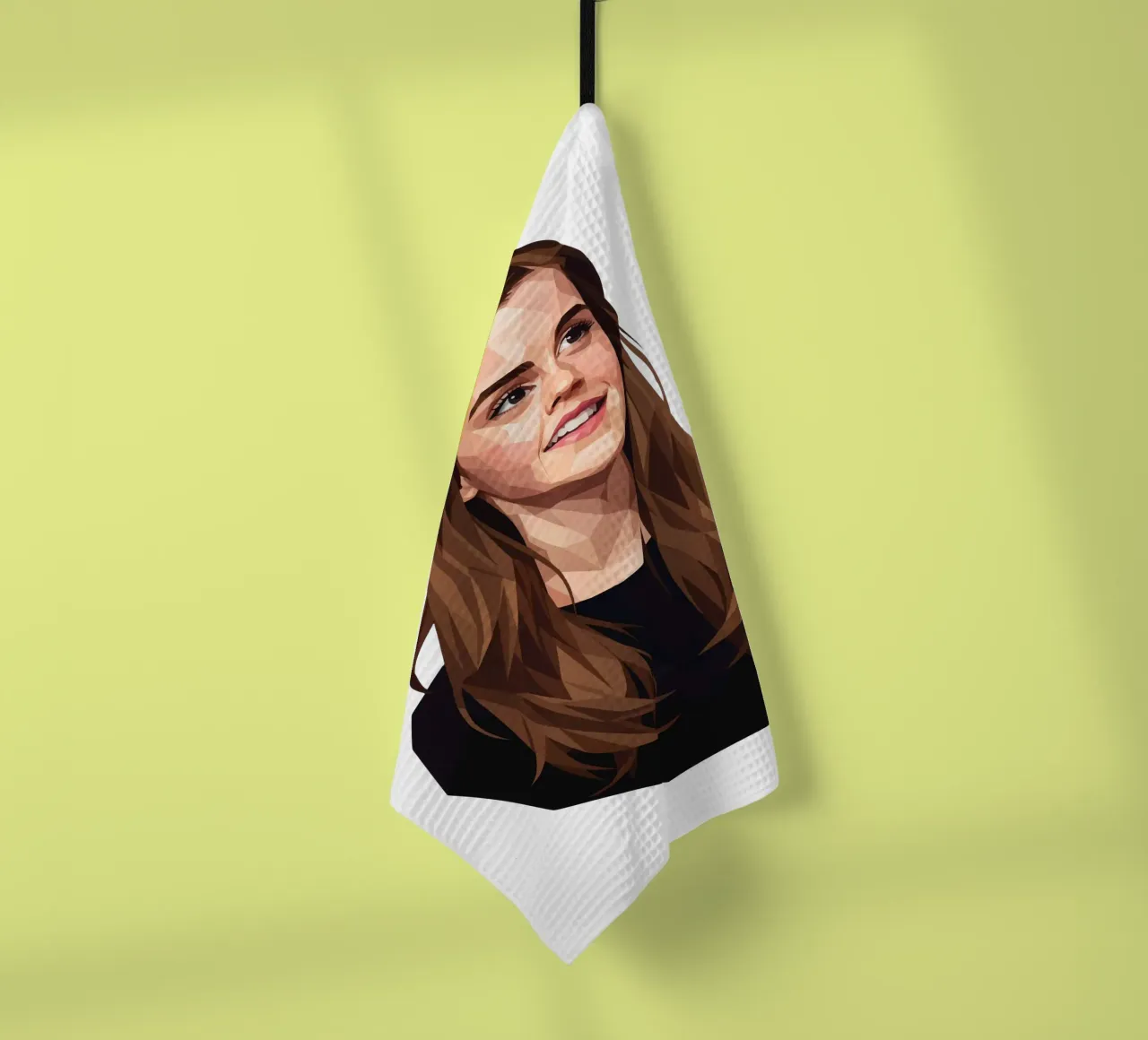 Emma Watson Low Poly canovaccio da cucina da Low Profile