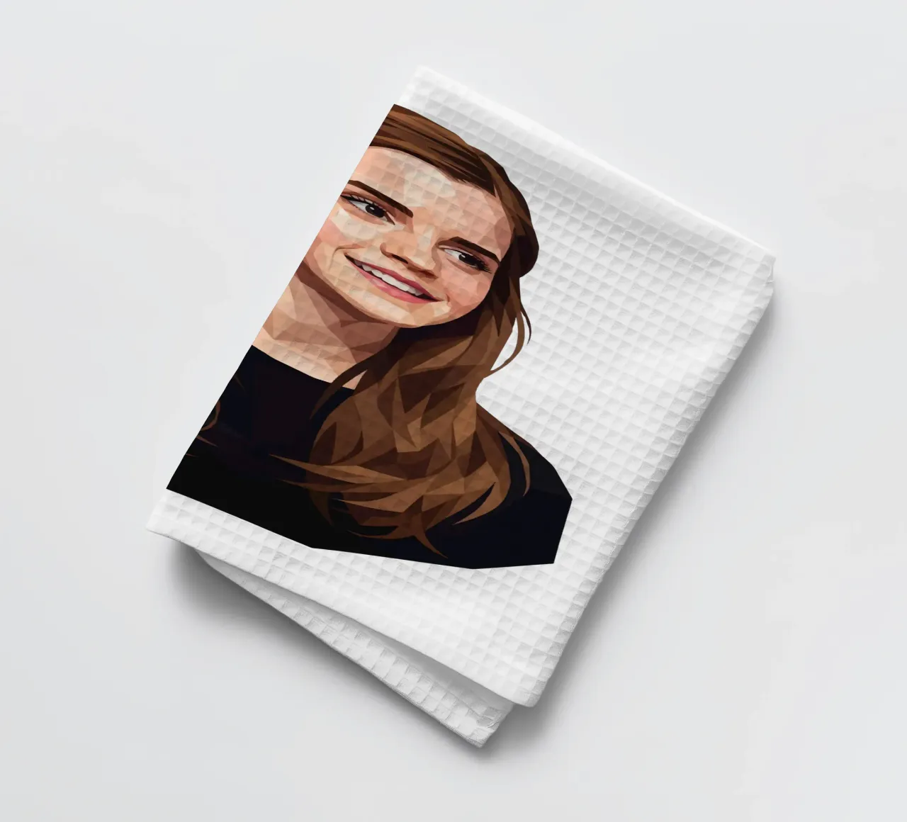 Emma Watson Low Poly canovaccio da cucina da Low Profile