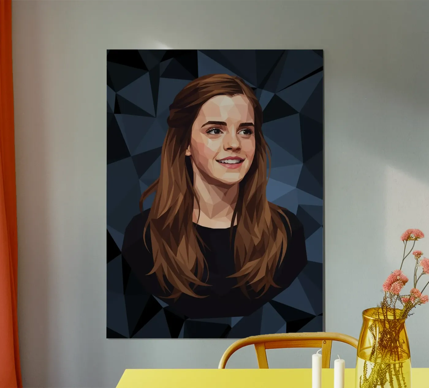Emma Watson Low Poly poster da Low Profile