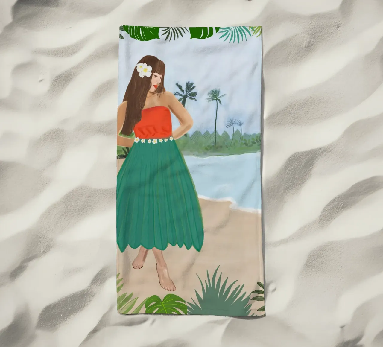 Ballerina di hula telo mare da gulsengunel