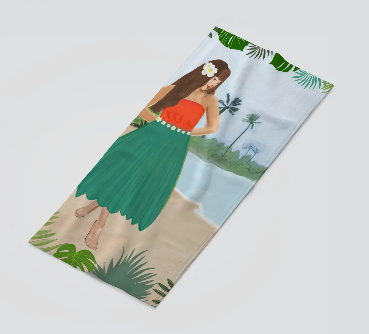 Ballerina di hula telo mare da gulsengunel