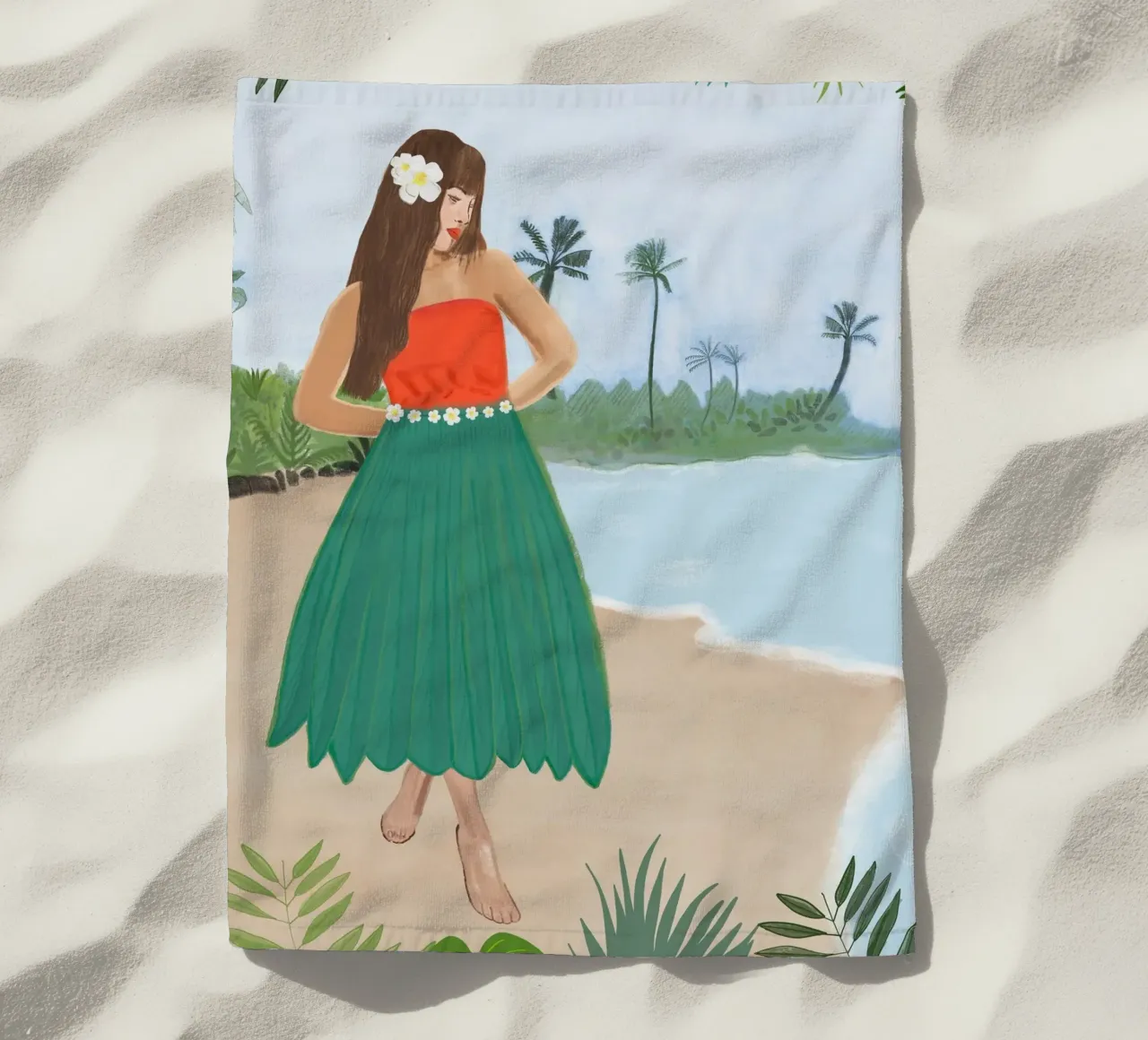 Ballerina di hula telo mare da gulsengunel