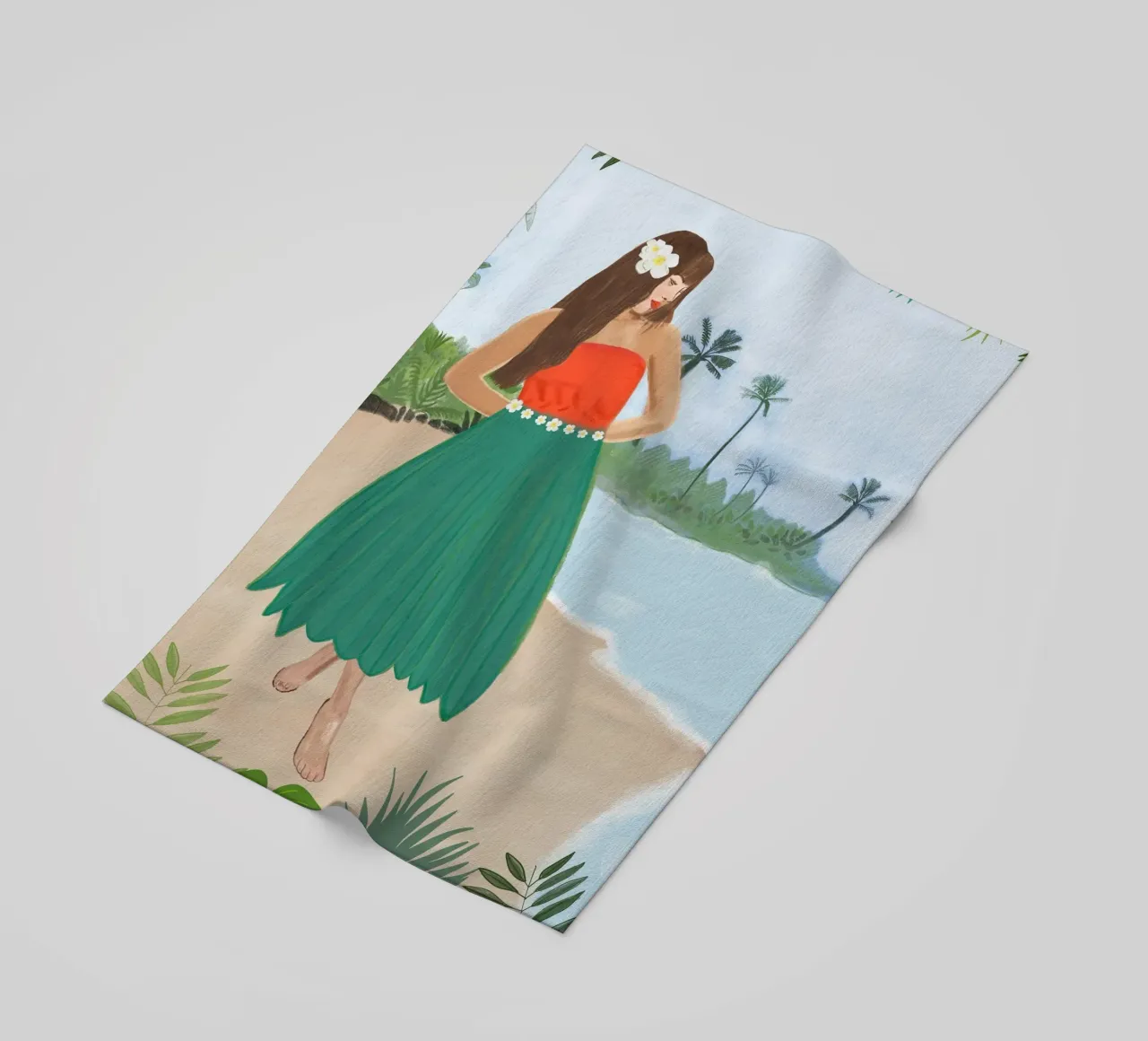 Ballerina di hula telo mare da gulsengunel