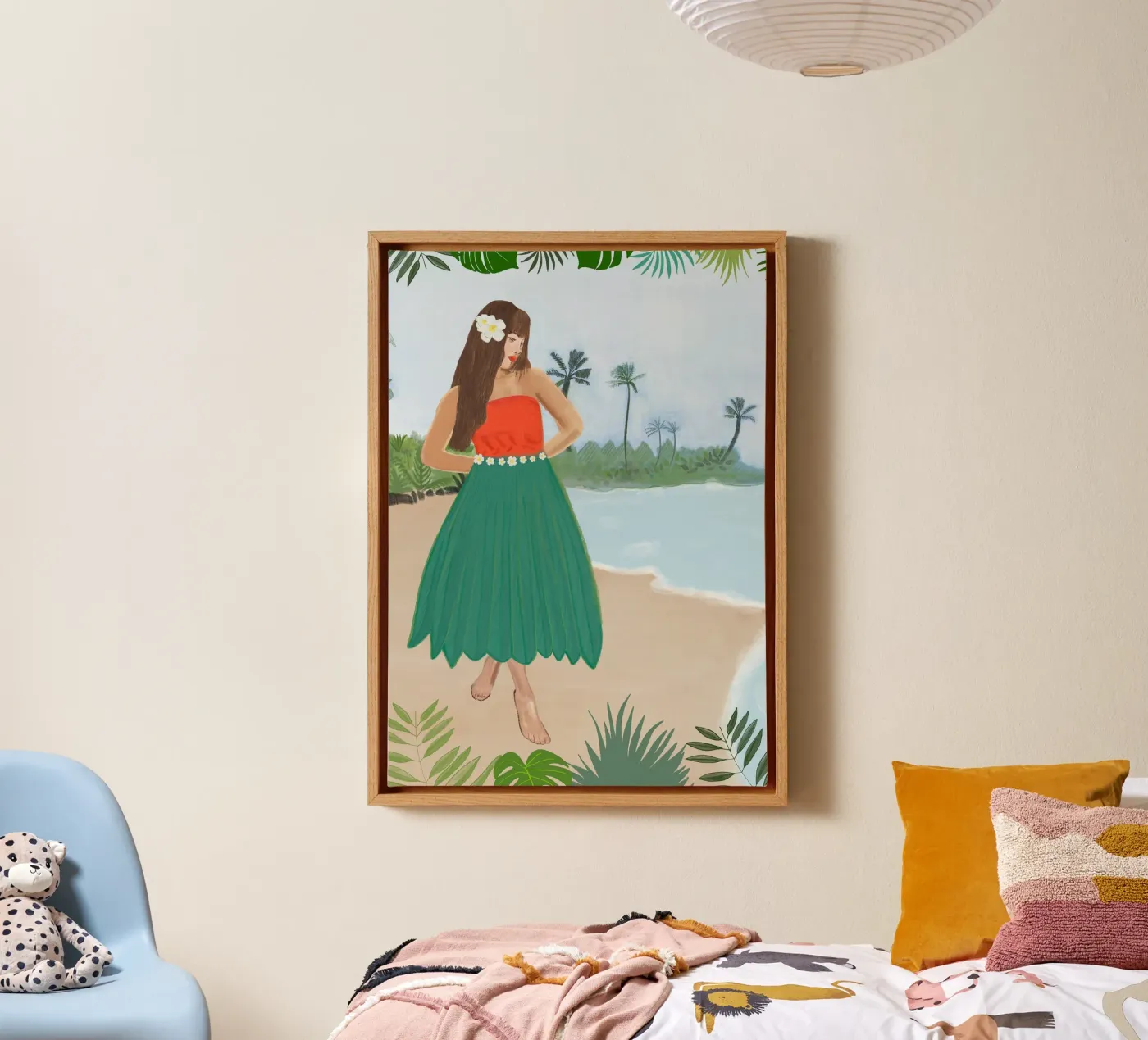 Hula dancer canvas by gulsengunel