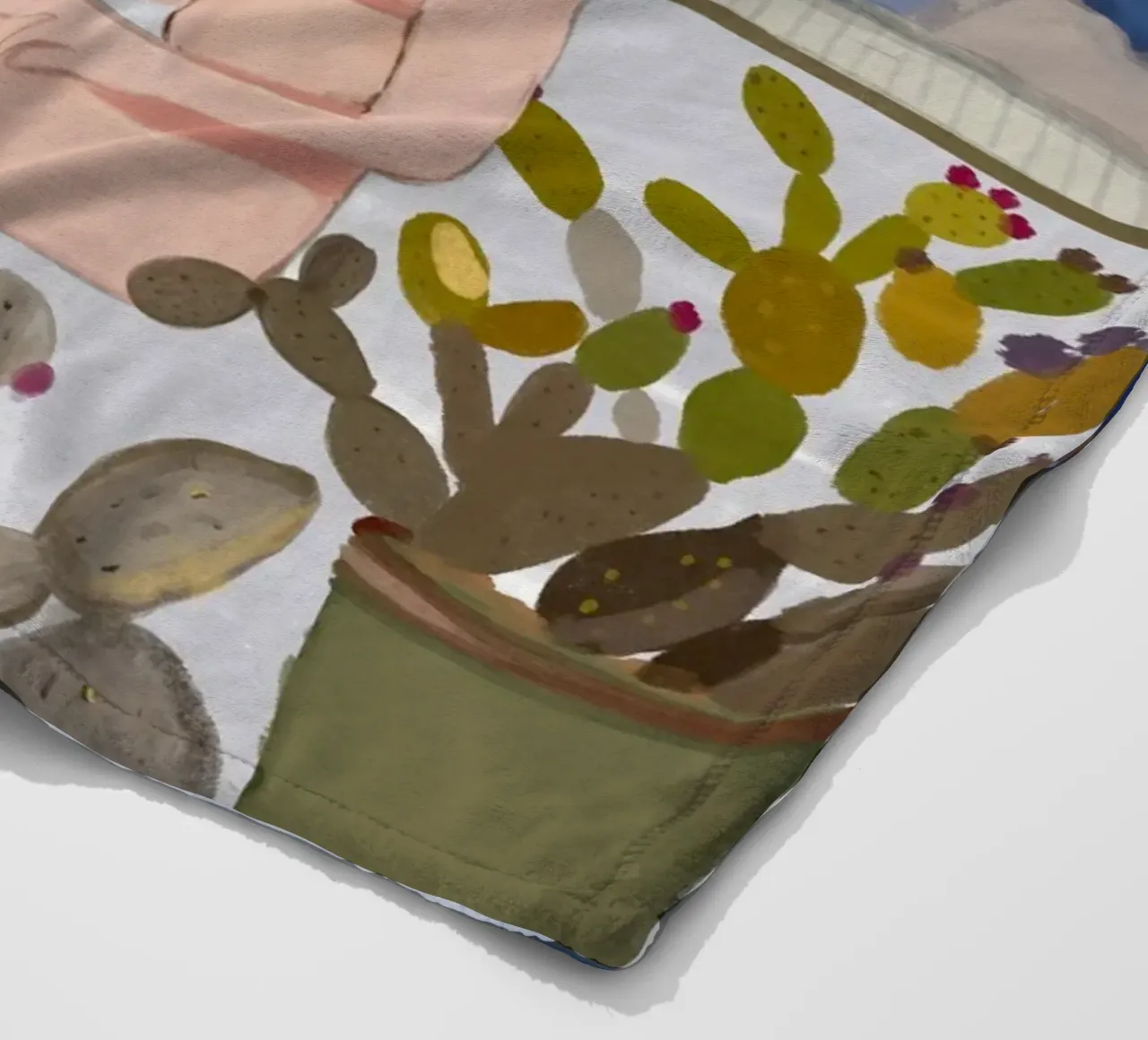 Una donna e Santorini coperta in pile da gulsengunel