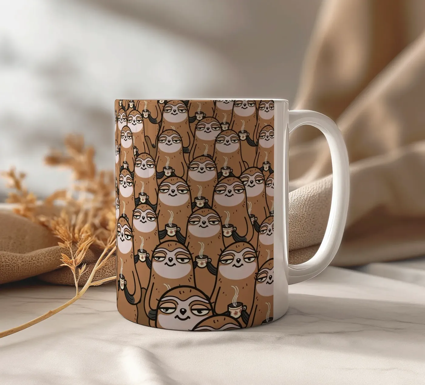 sloth-tastic! ceramic mug by 7115