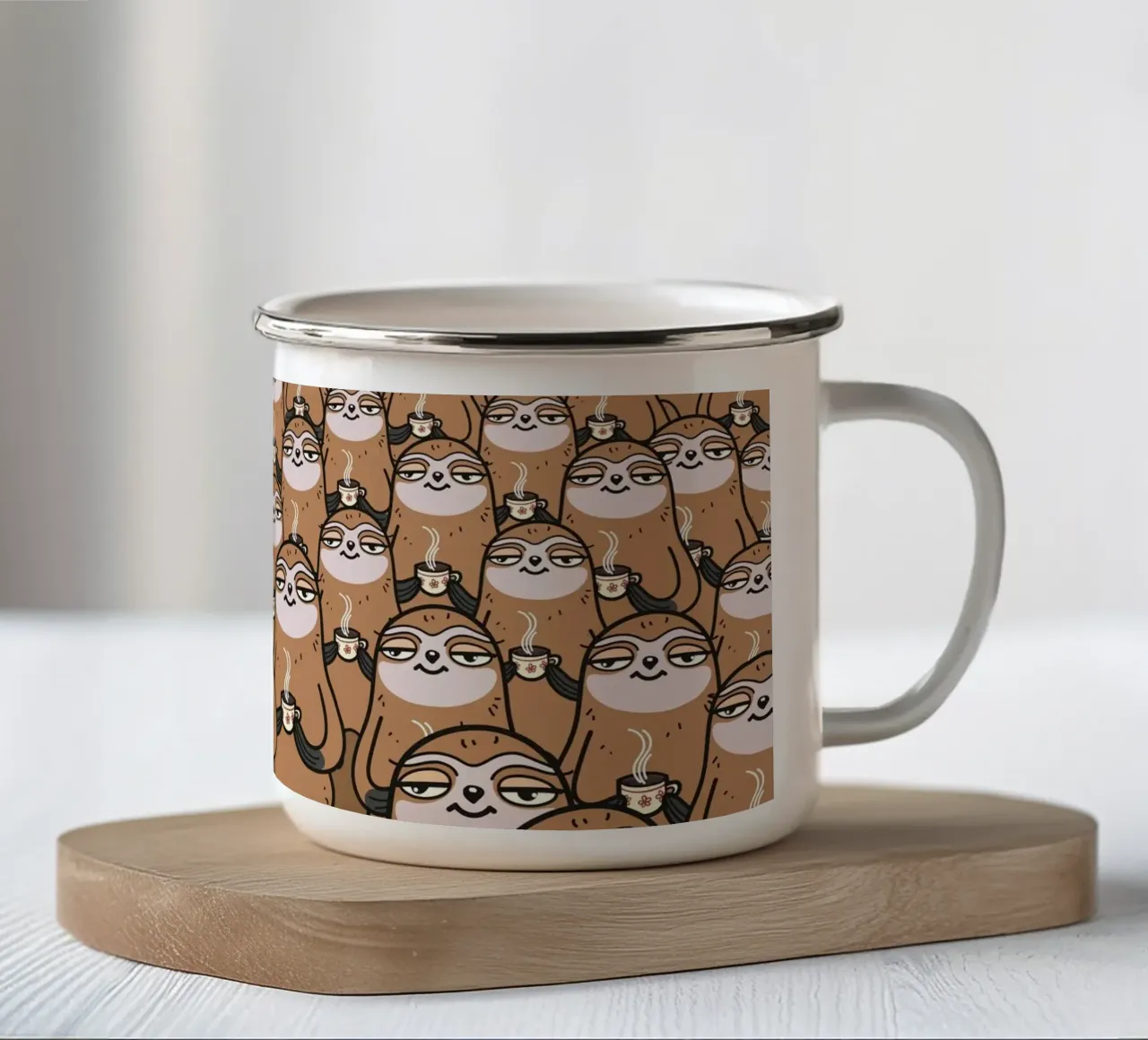 sloth-tastic! tazza in smalto da 7115