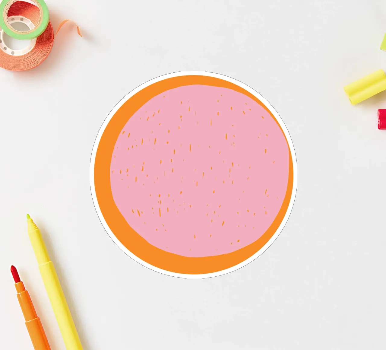 Sun sticker by Rose Beck Art