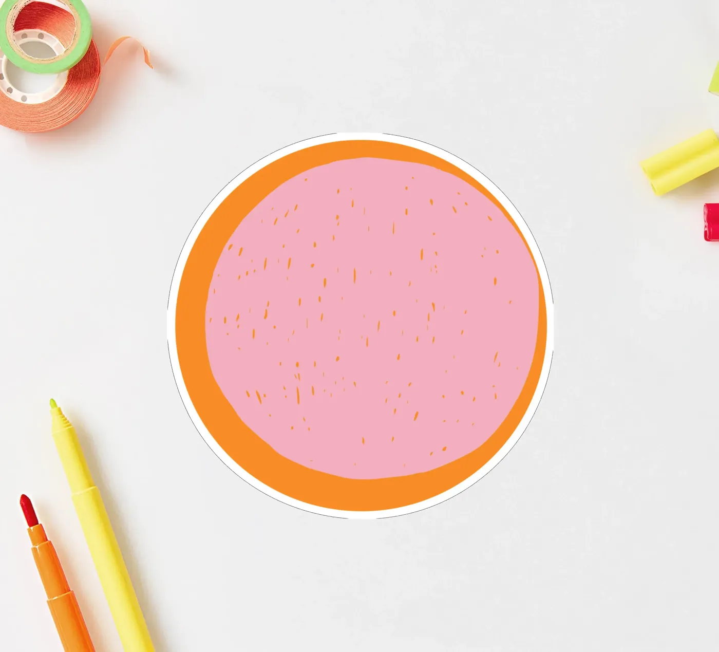 Sun sticker van Rose Beck Art