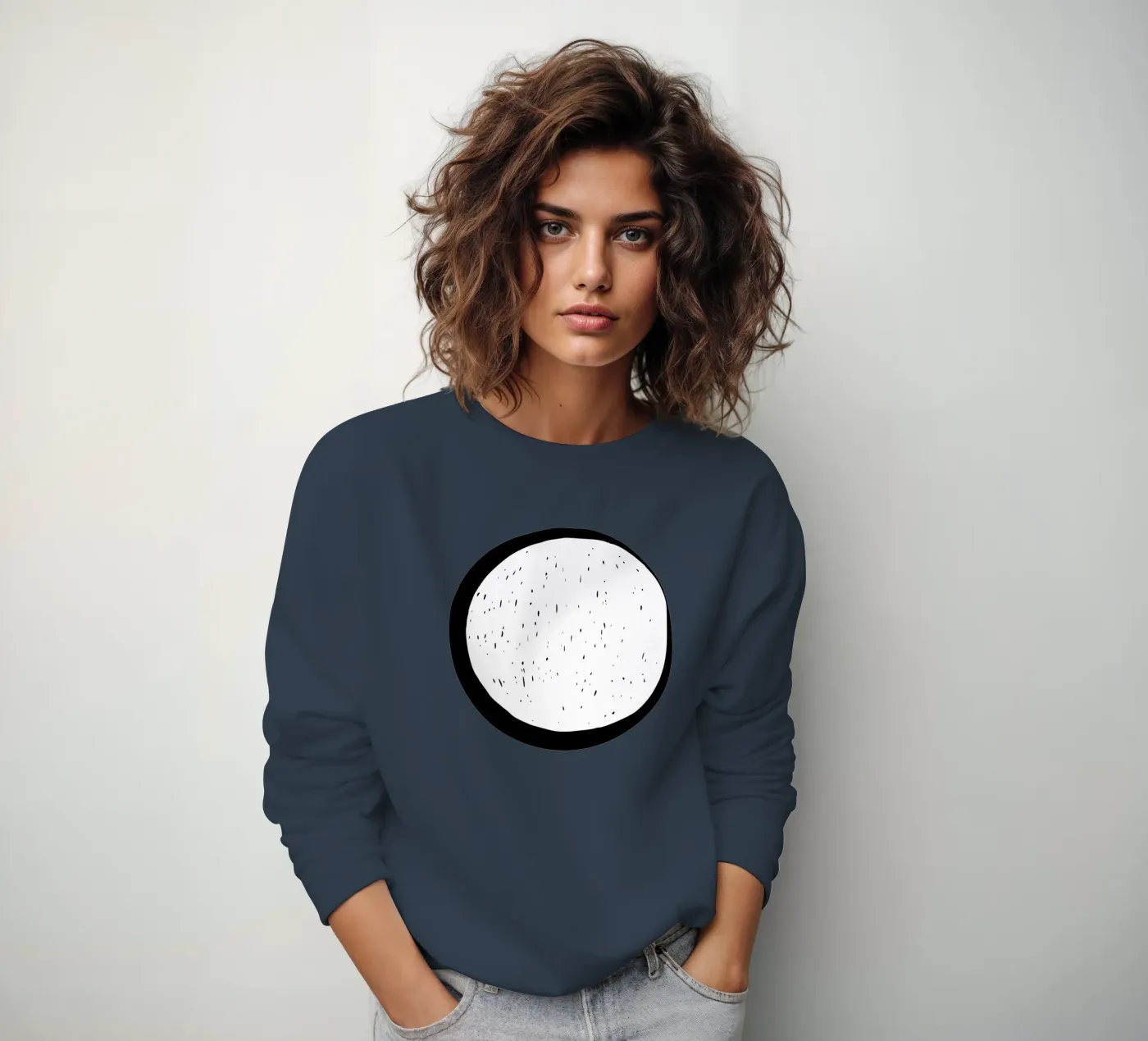 Maan sweatshirt van Rose Beck Art