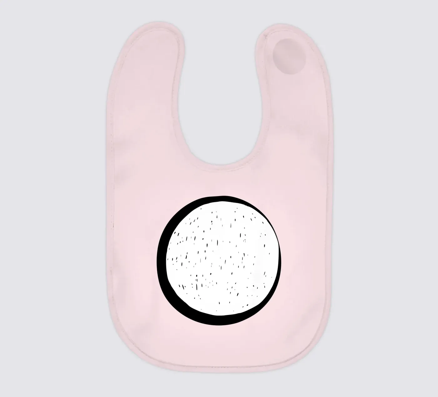 Maan baby slabbetje van Rose Beck Art