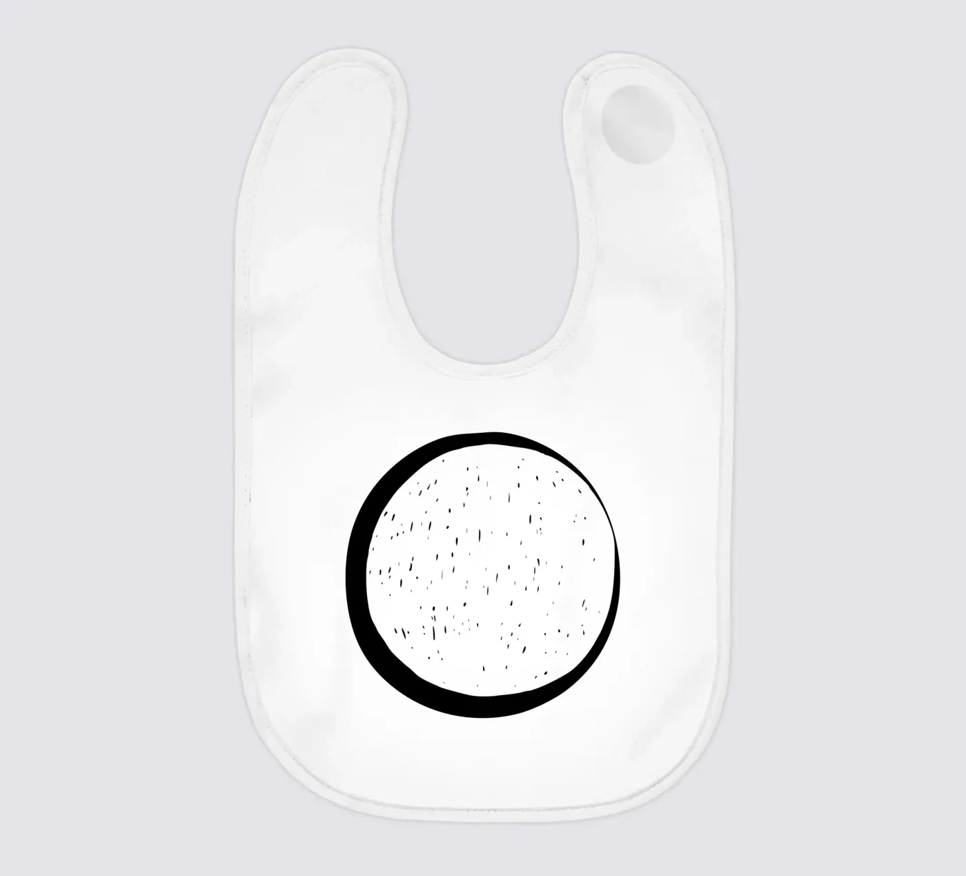 Maan baby slabbetje van Rose Beck Art