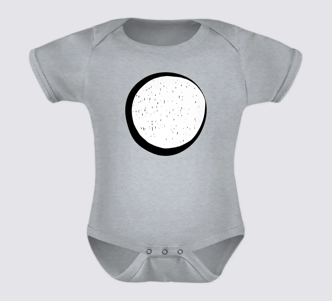 Luna body neonato maniche corte da Rose Beck Art