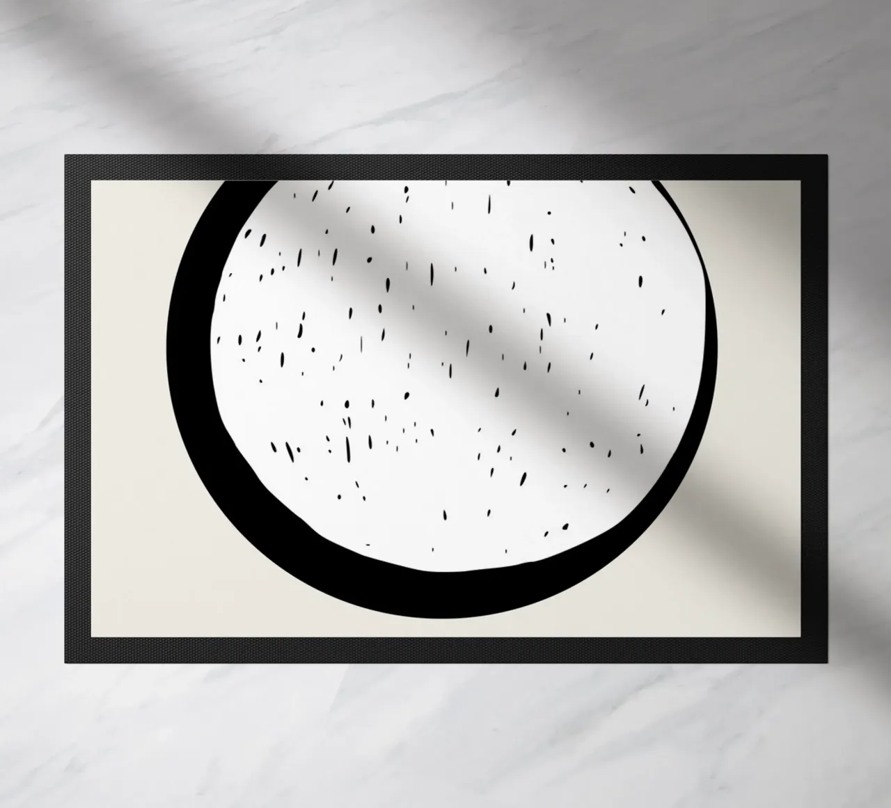 Moon doormat by Rose Beck Art