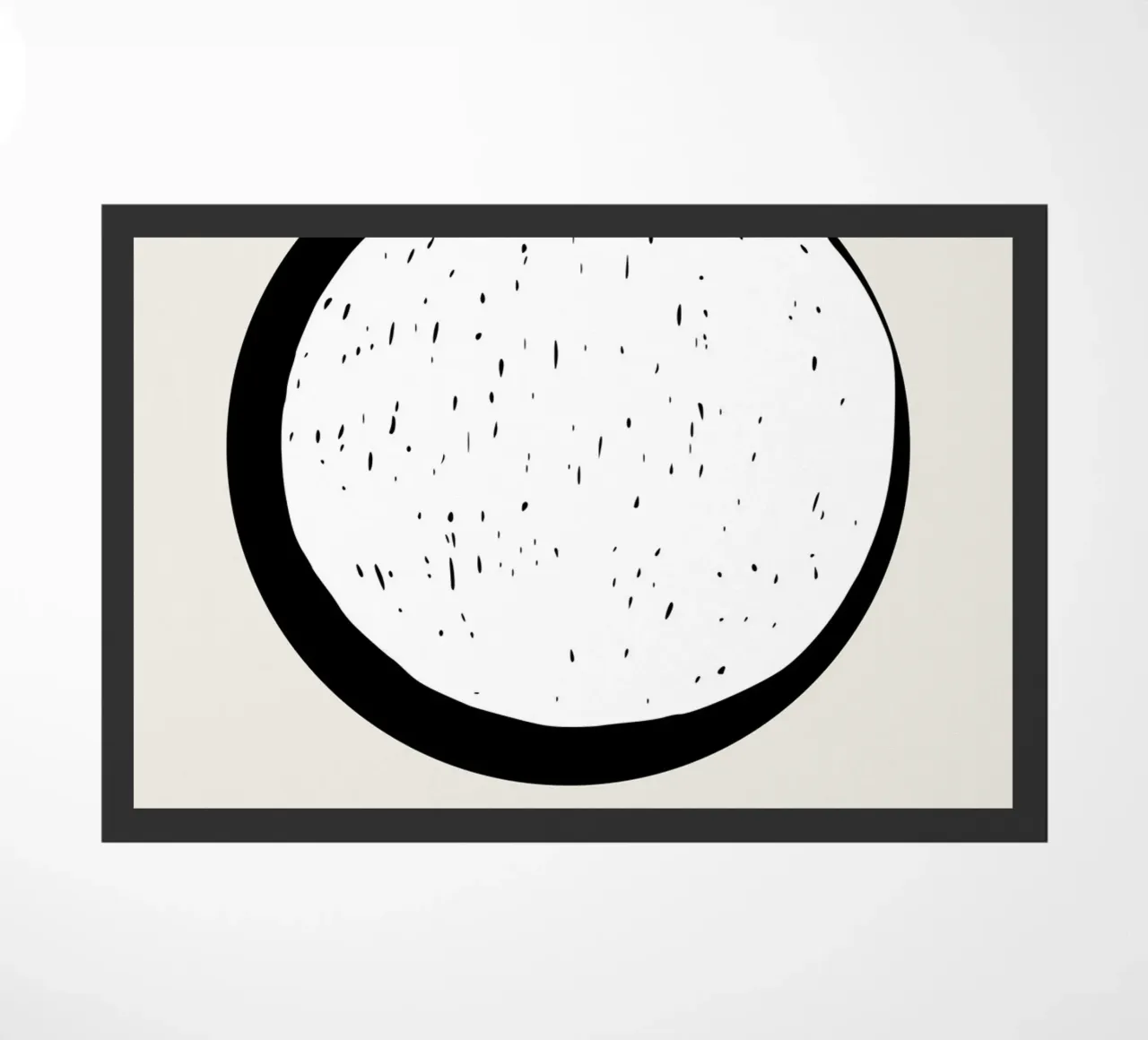 Moon doormat by Rose Beck Art
