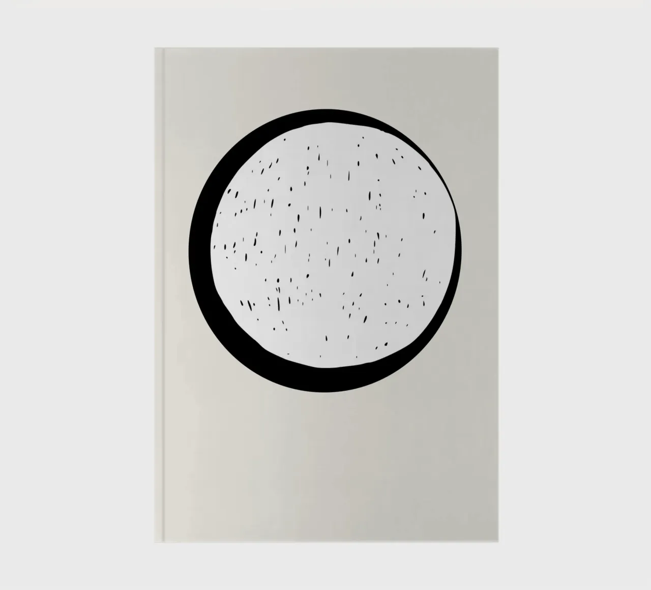 Moon notebook by Rose Beck Art