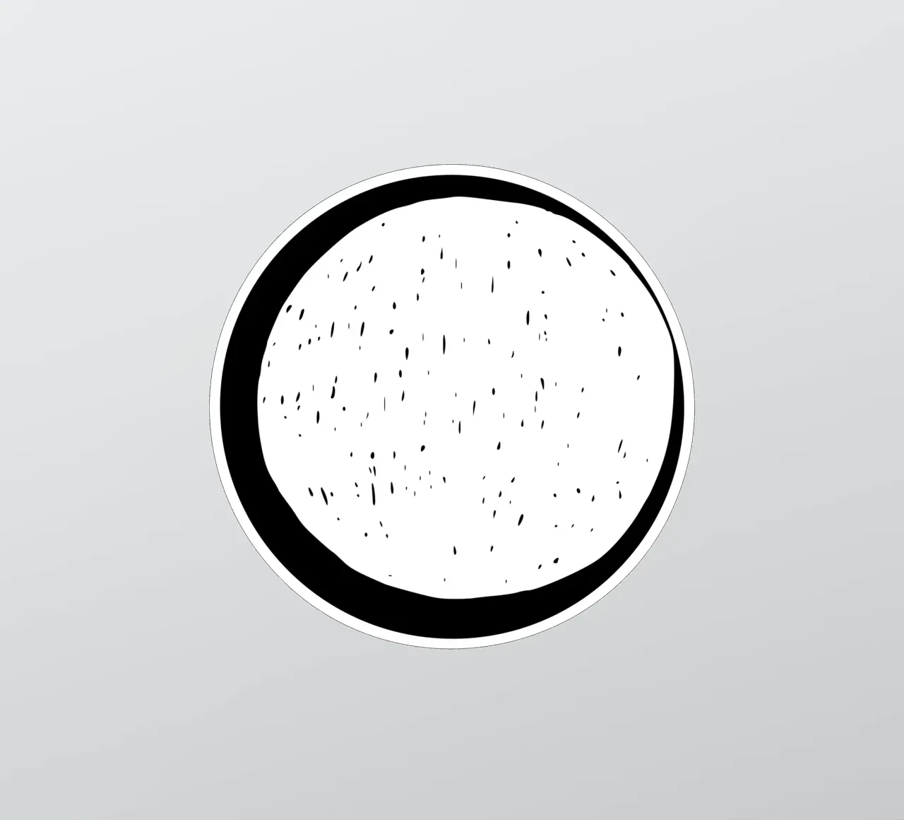 Moon sticker by Rose Beck Art