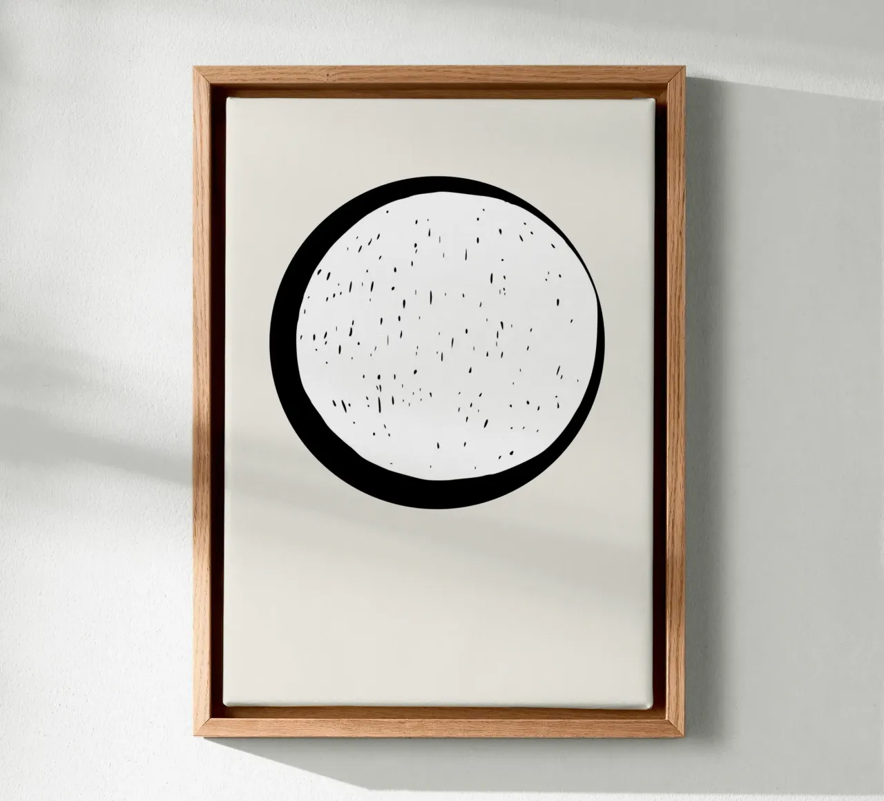 Maan canvas van Rose Beck Art