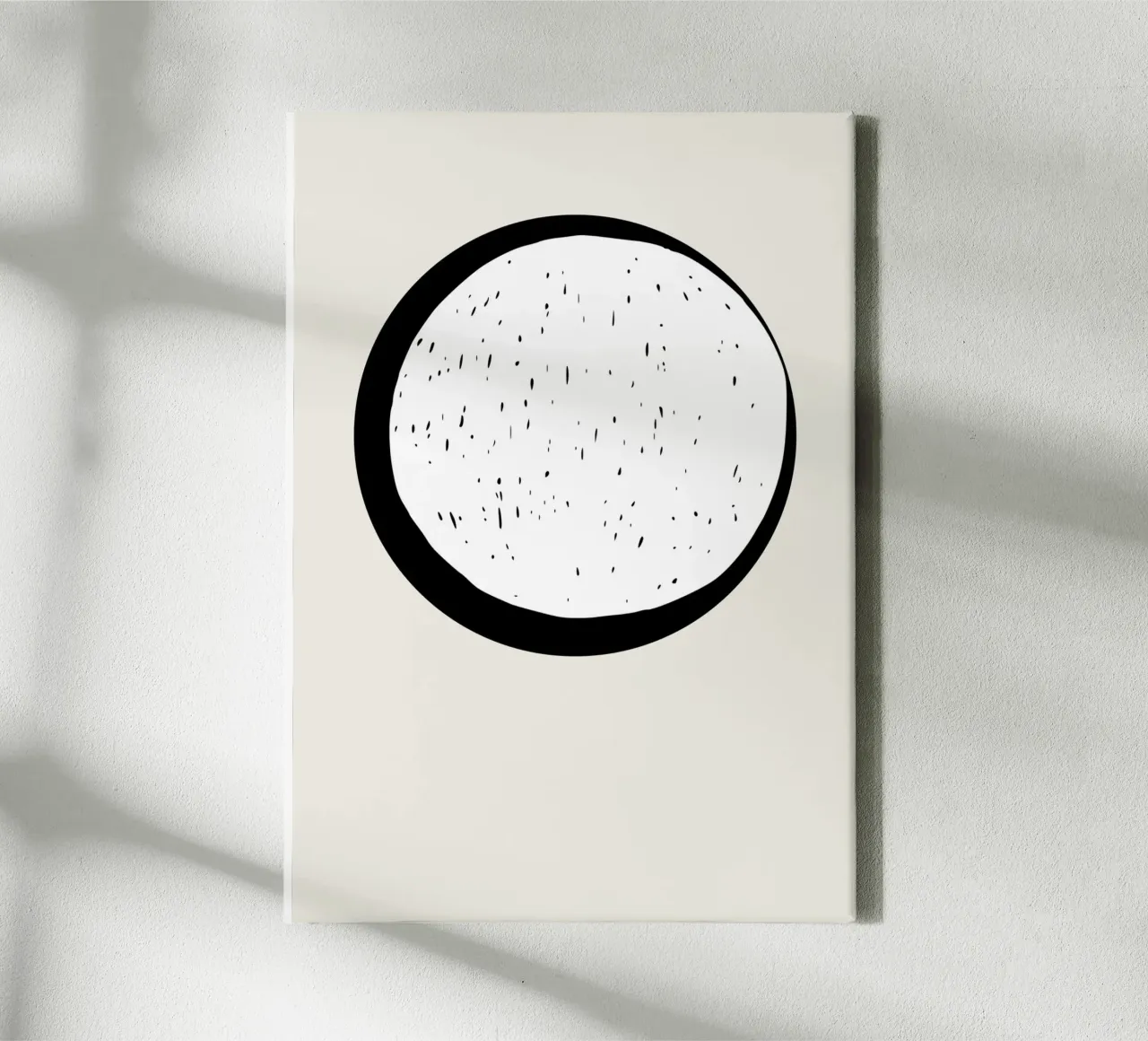 Maan canvas van Rose Beck Art