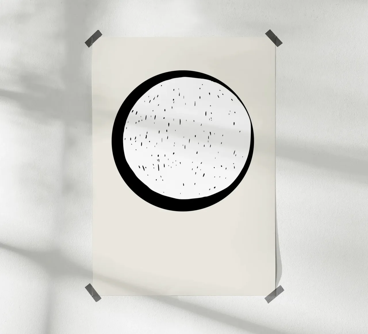 Mond Poster von Rose Beck Art