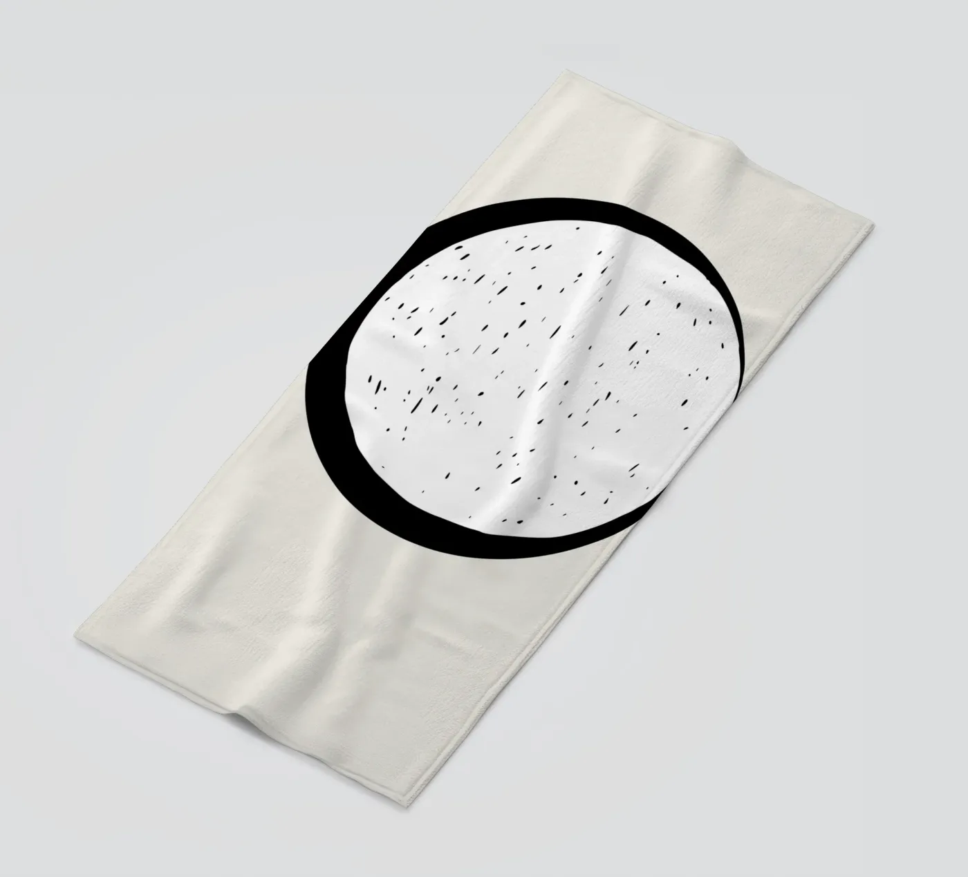 Moon beach towel by Rose Beck Art
