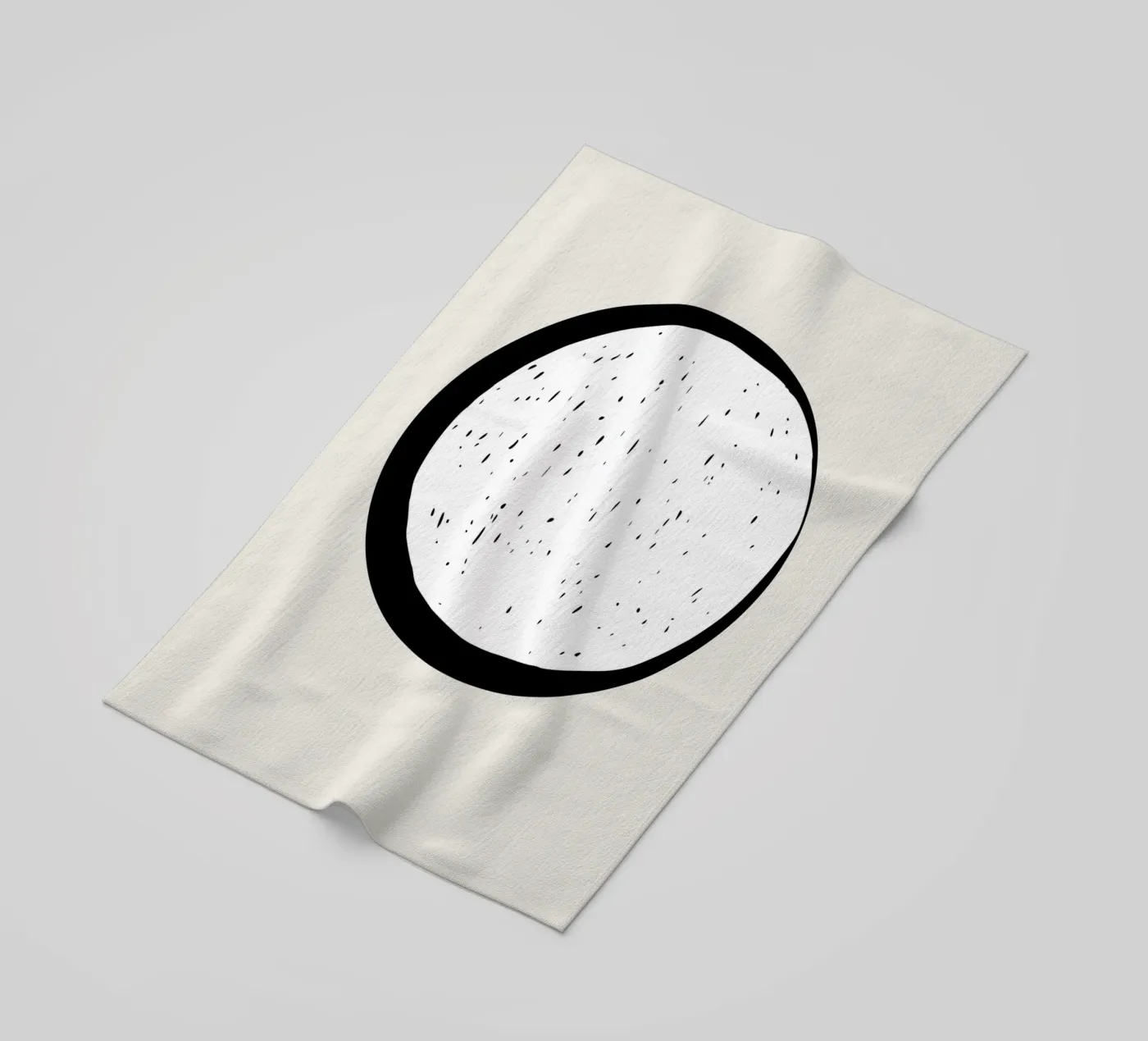 Moon beach towel by Rose Beck Art
