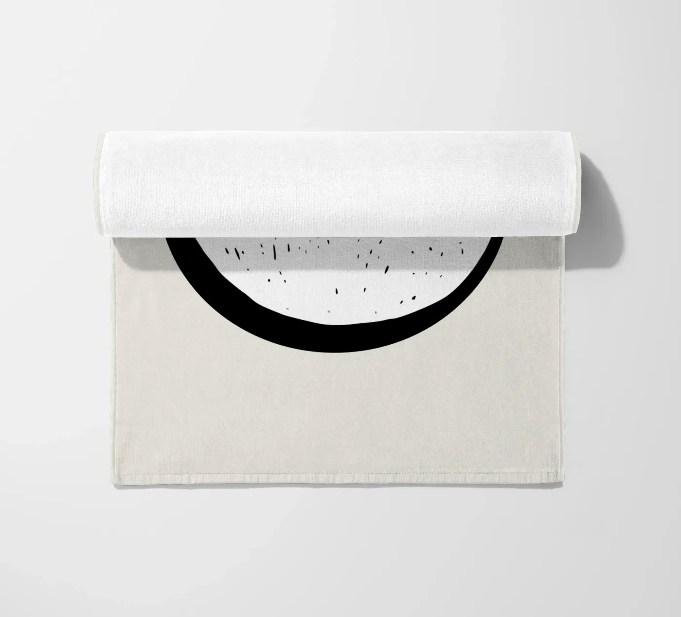 Moon beach towel by Rose Beck Art