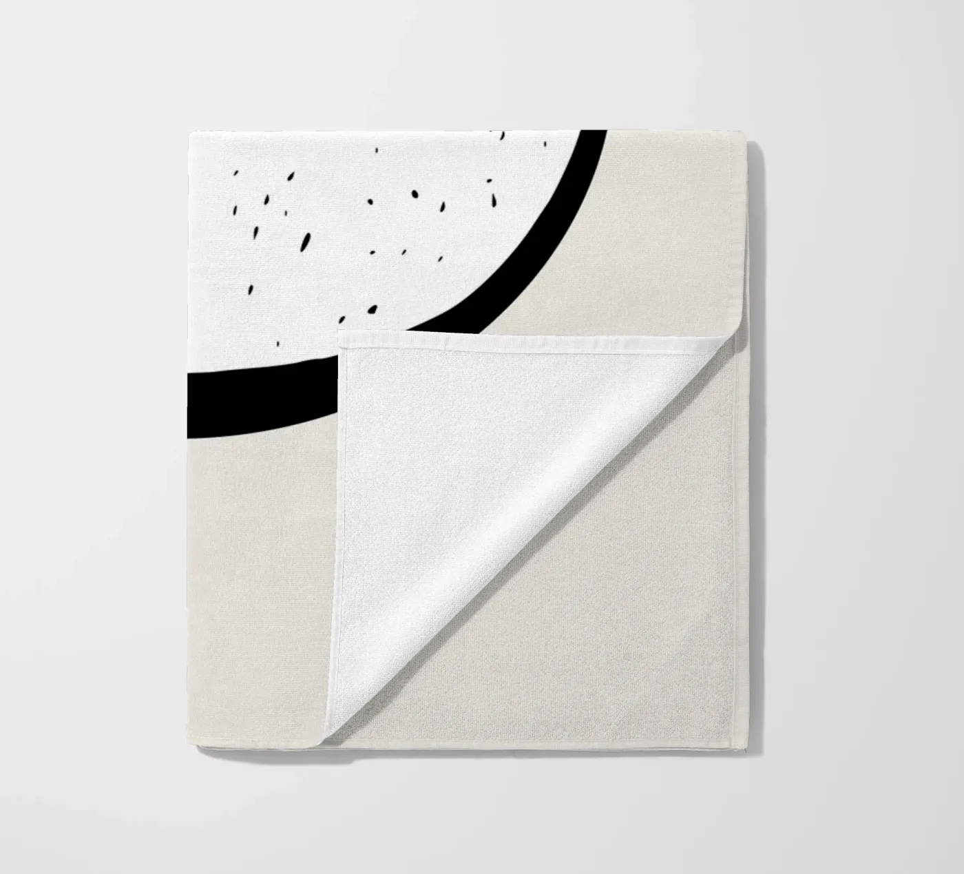 Moon beach towel by Rose Beck Art