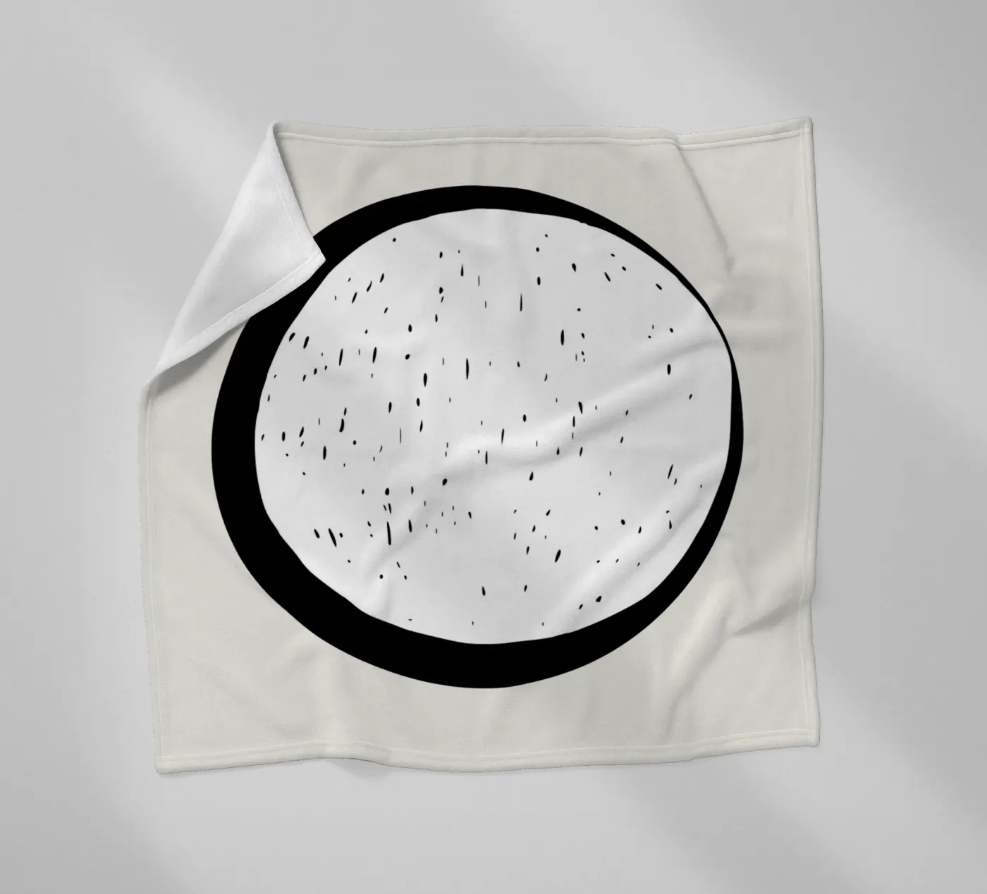 Maan fleecedeken van Rose Beck Art