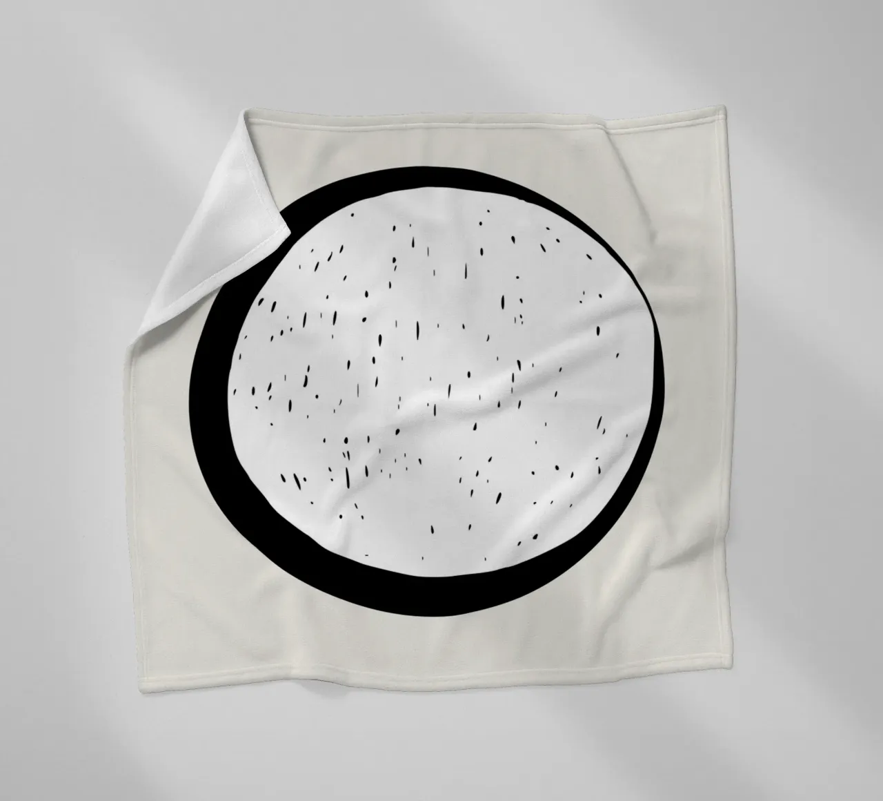 Luna coperta in pile da Rose Beck Art