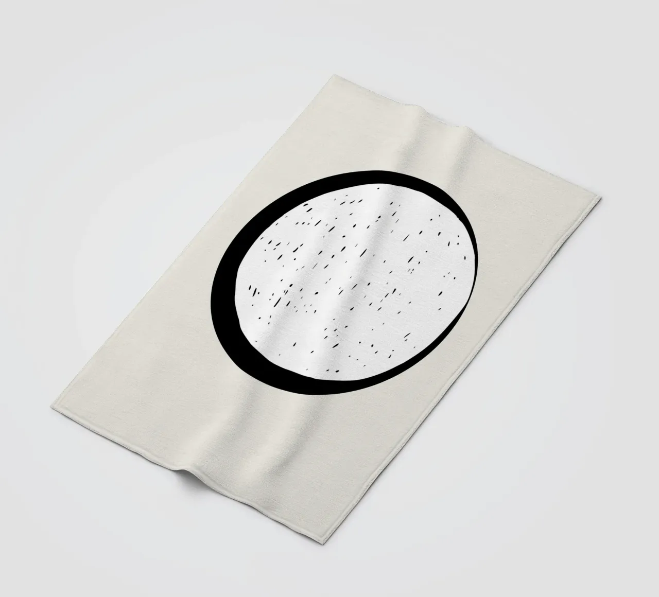 Moon fleece blanket by Rose Beck Art