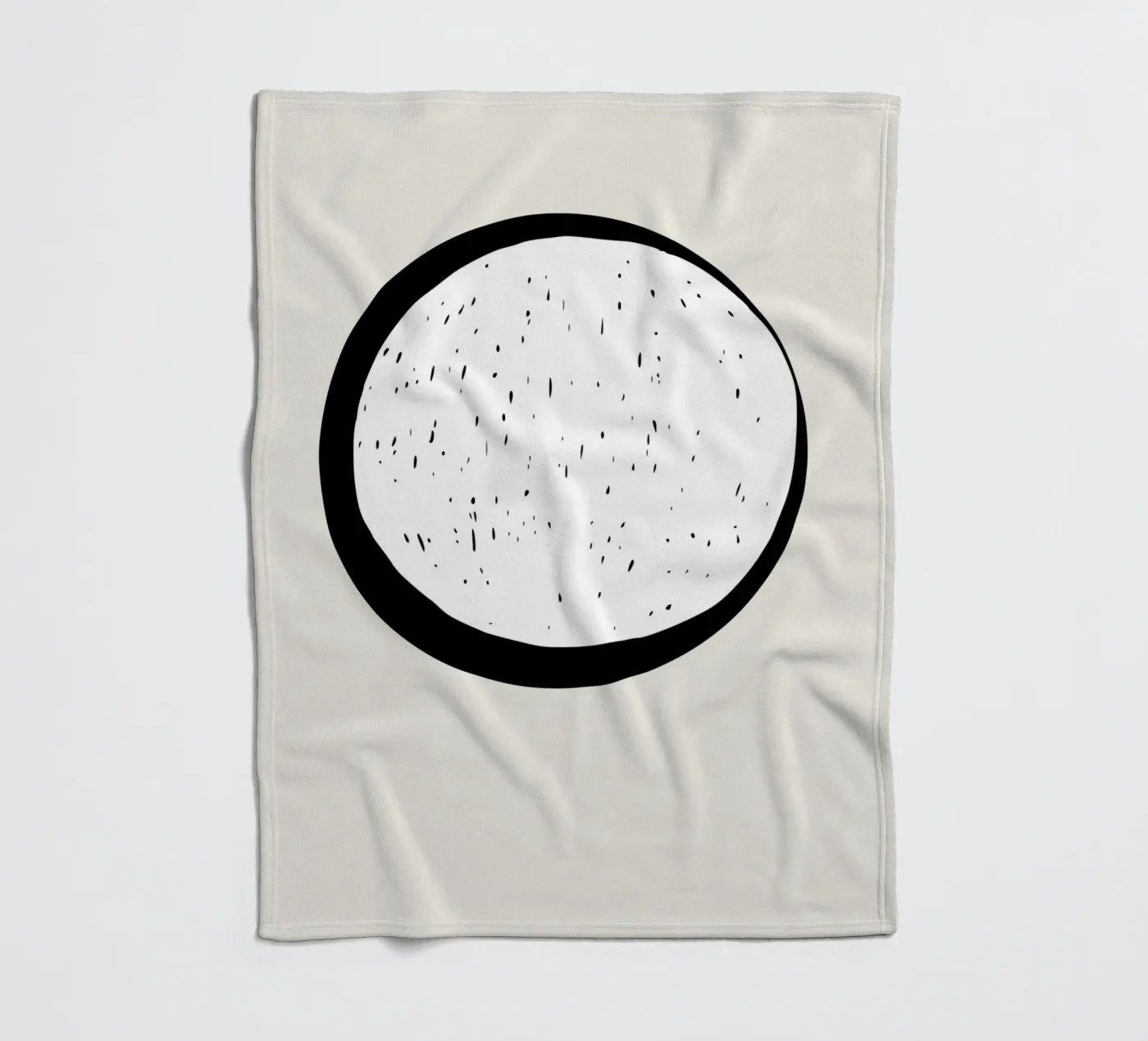 Maan fleecedeken van Rose Beck Art