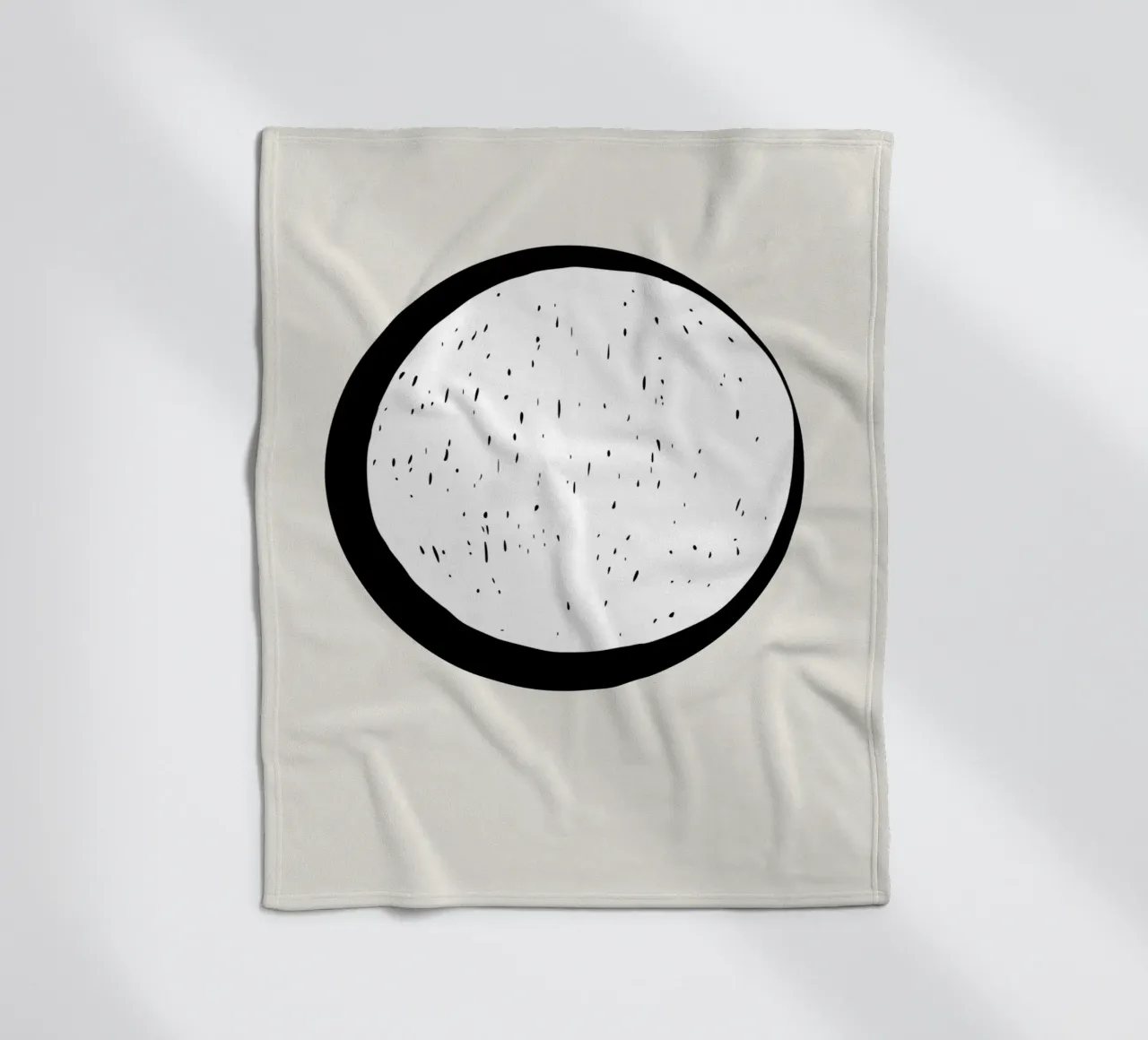 Moon fleece blanket by Rose Beck Art