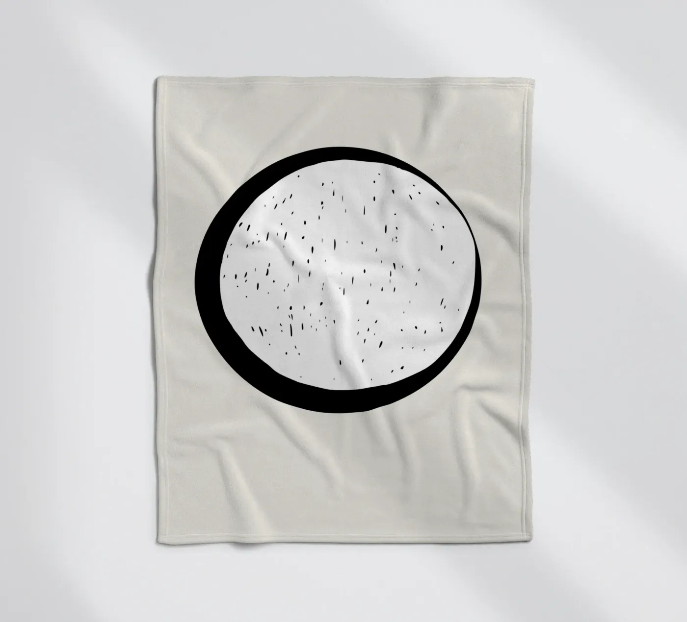 Maan fleecedeken van Rose Beck Art