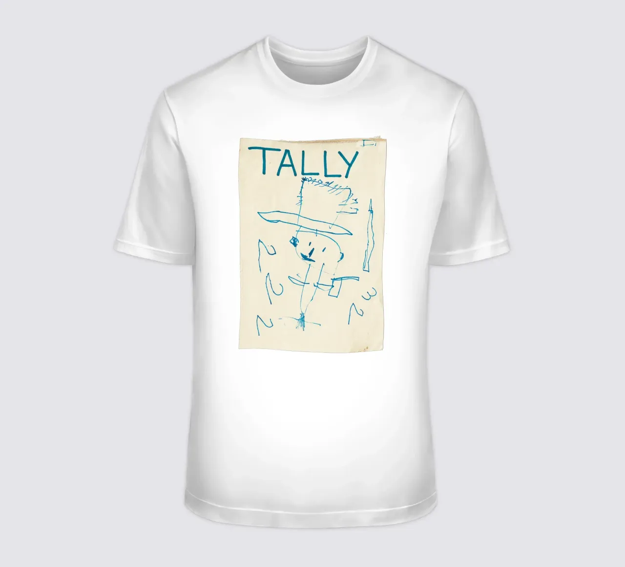 TALLY - COUNT - NUMBERS - Child´s Drawing - Kinderzeichnung t-shirt by Vintage Van Gogh