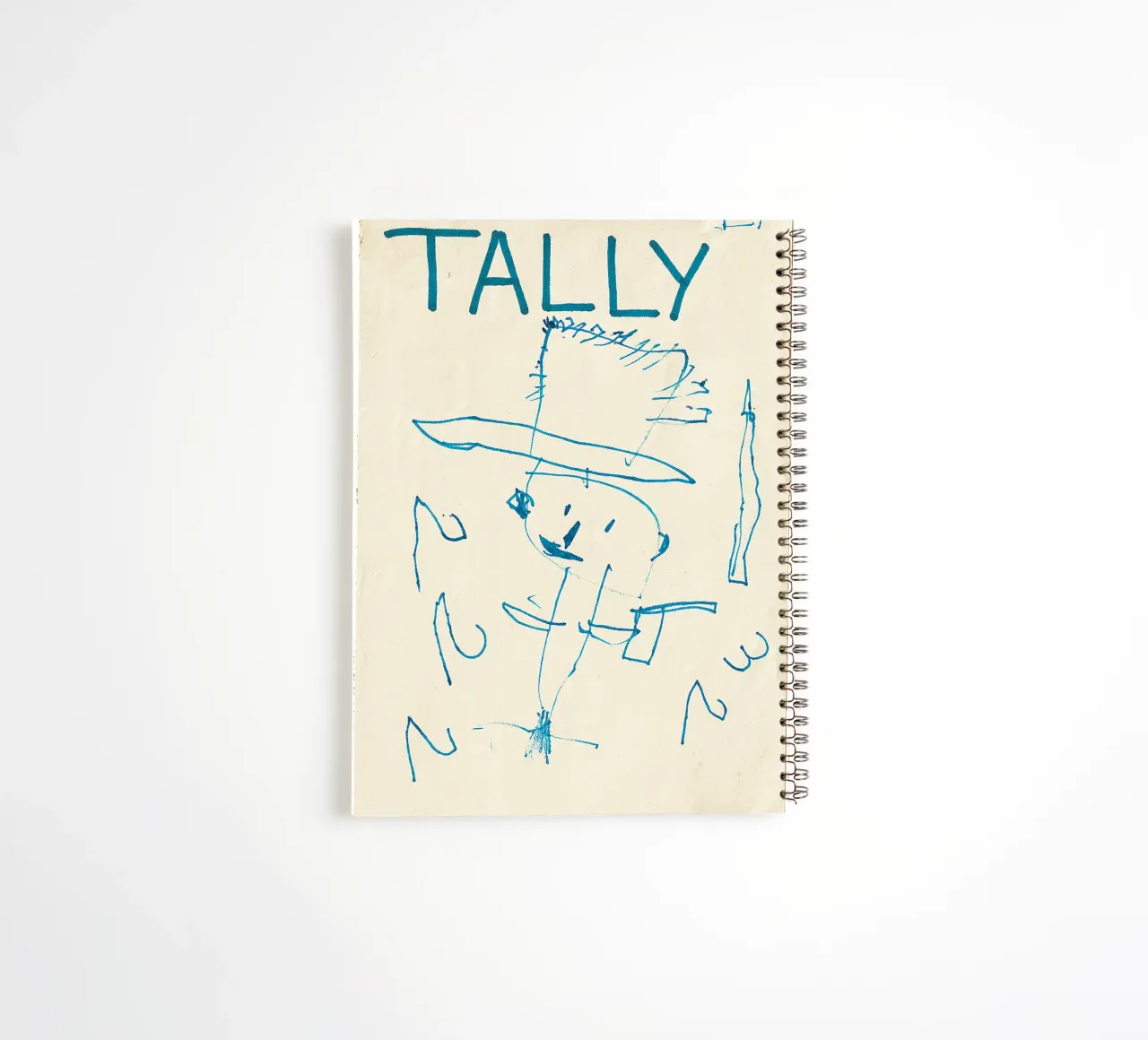 TALLY - COUNT - NUMBERS - Child´s Drawing - Kinderzeichnung spiral notebook by Vintage Van Gogh