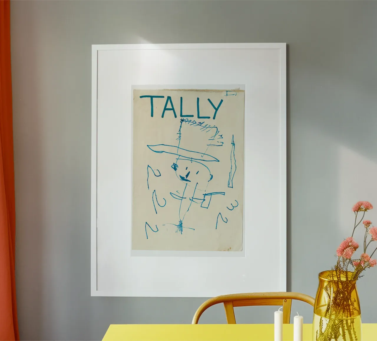 TALLY - COUNT - NUMBERS - Child´s Drawing - Kinderzeichnung hahnemühle by Vintage Van Gogh