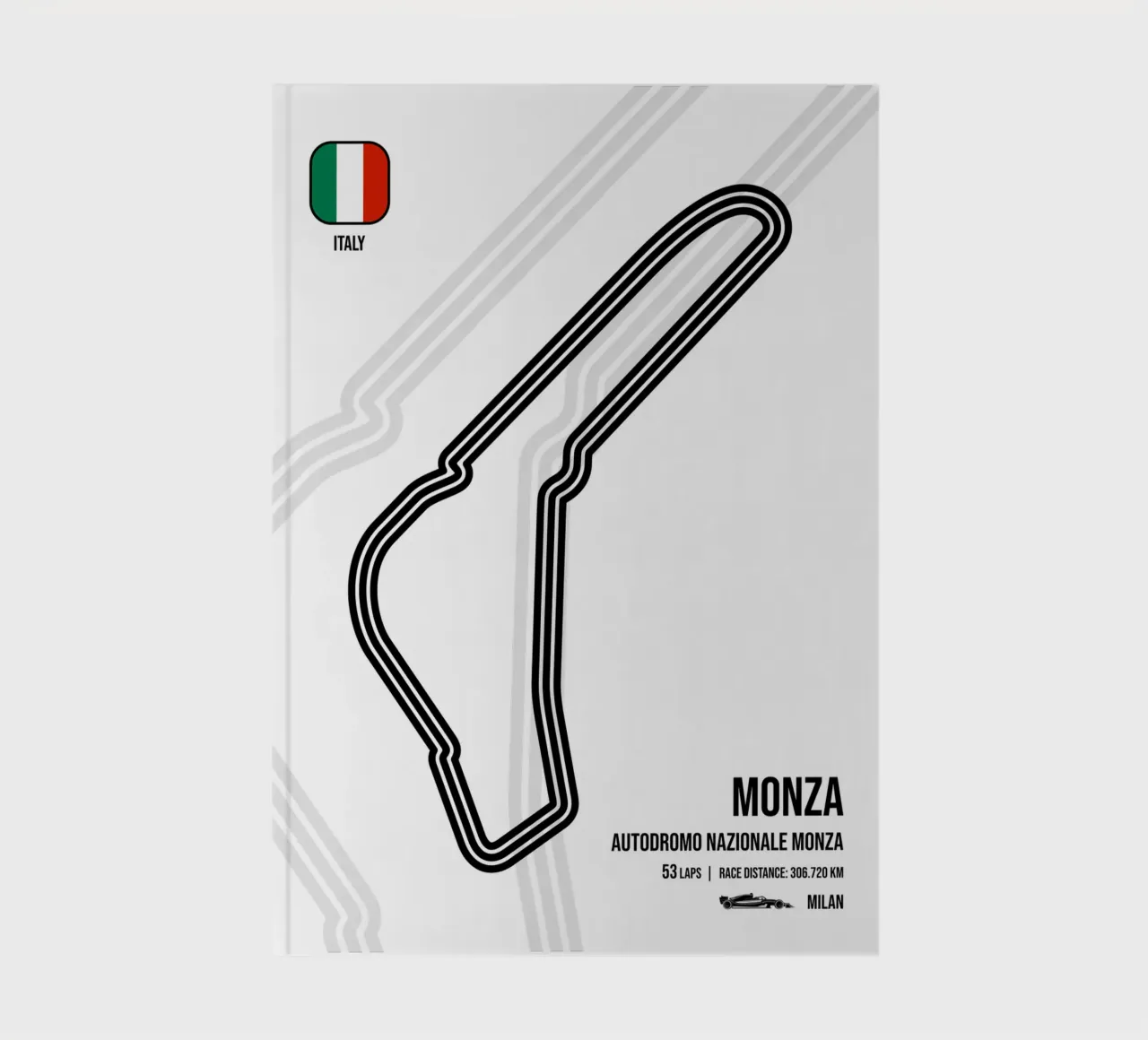 Italian Race Track notebook by Mariel Toigo