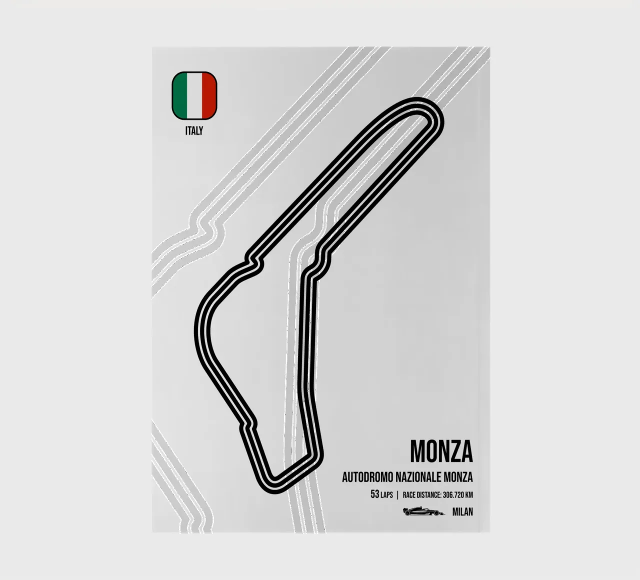 Italian Race Track notebook by Mariel Toigo