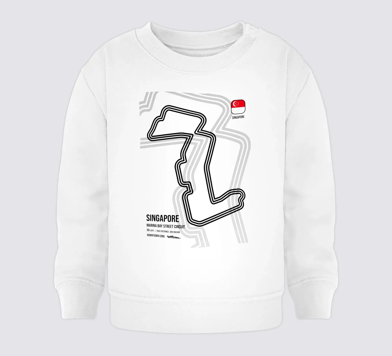 Piste de course de Singapour sweat pour bébé de Mariel Toigo
