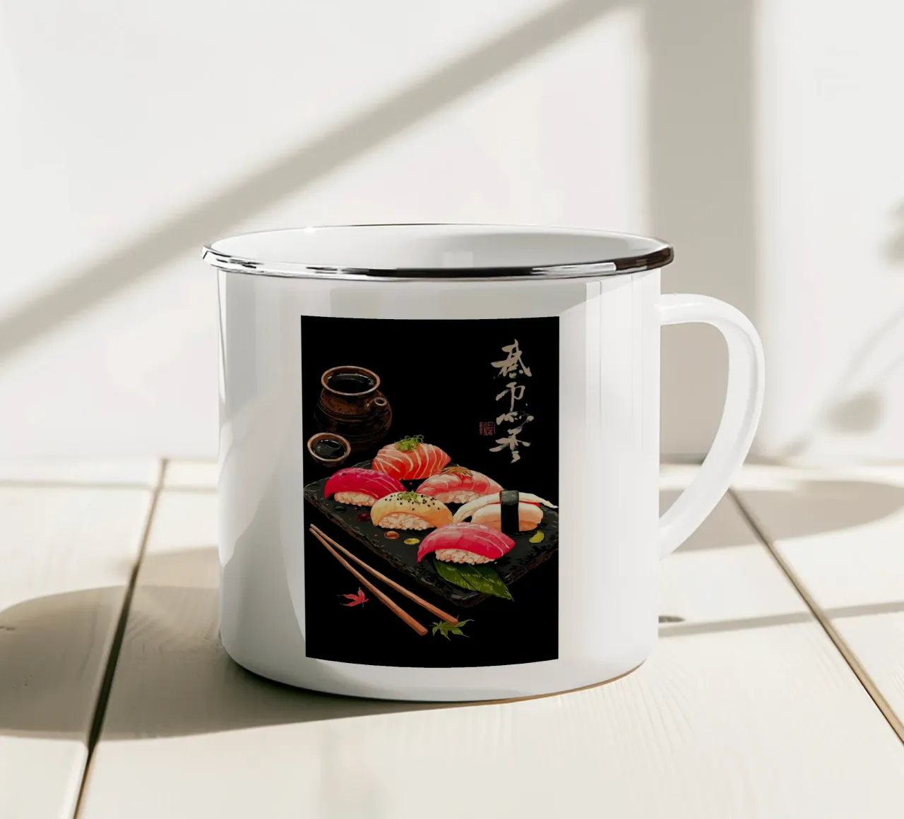 Sushi Nigiri tazza in smalto da Stellar Creative